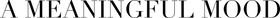 A Meaningful Mood logo