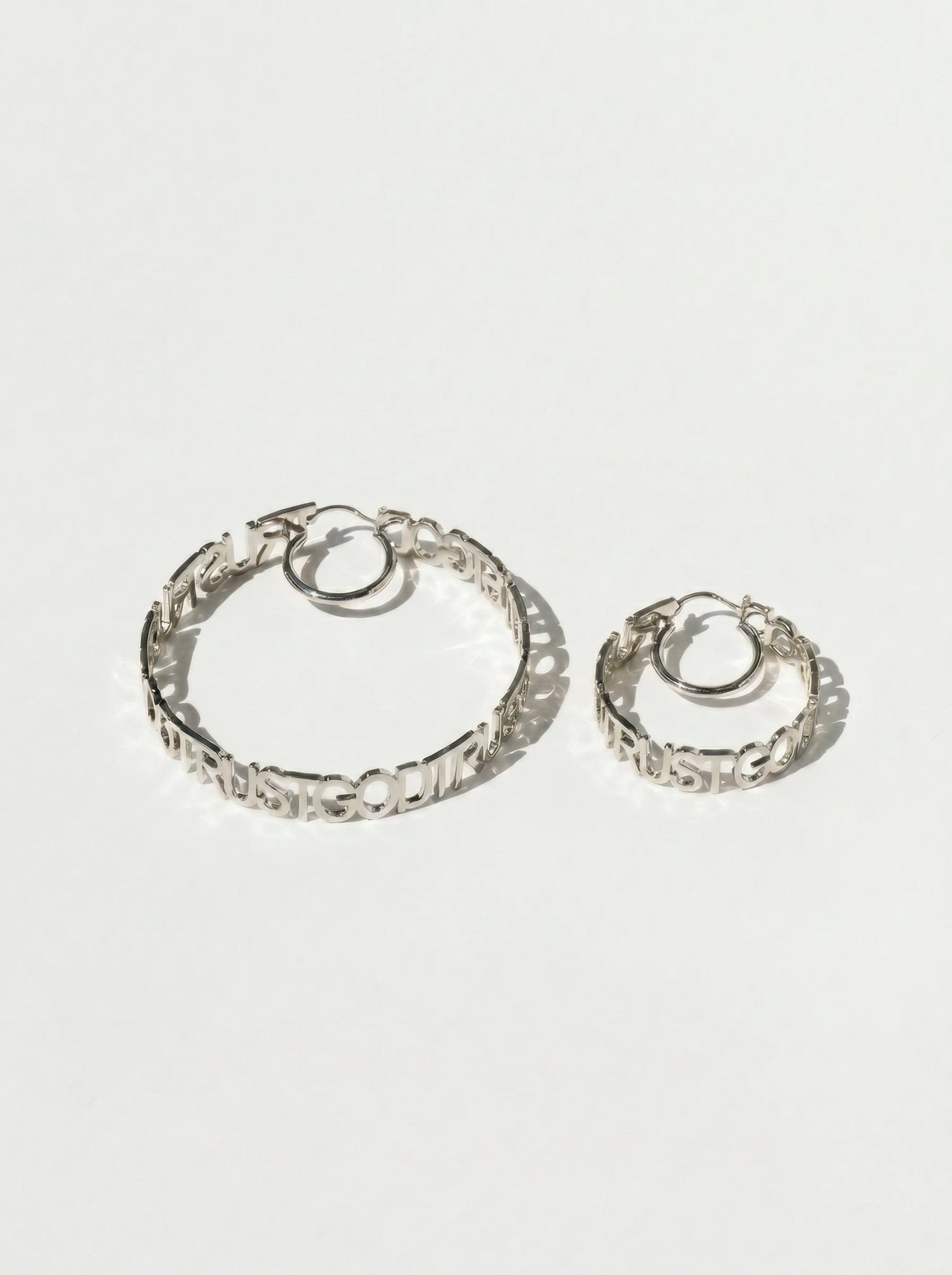 Trust God Hoops Stainless Steel - A Meaningful Mood