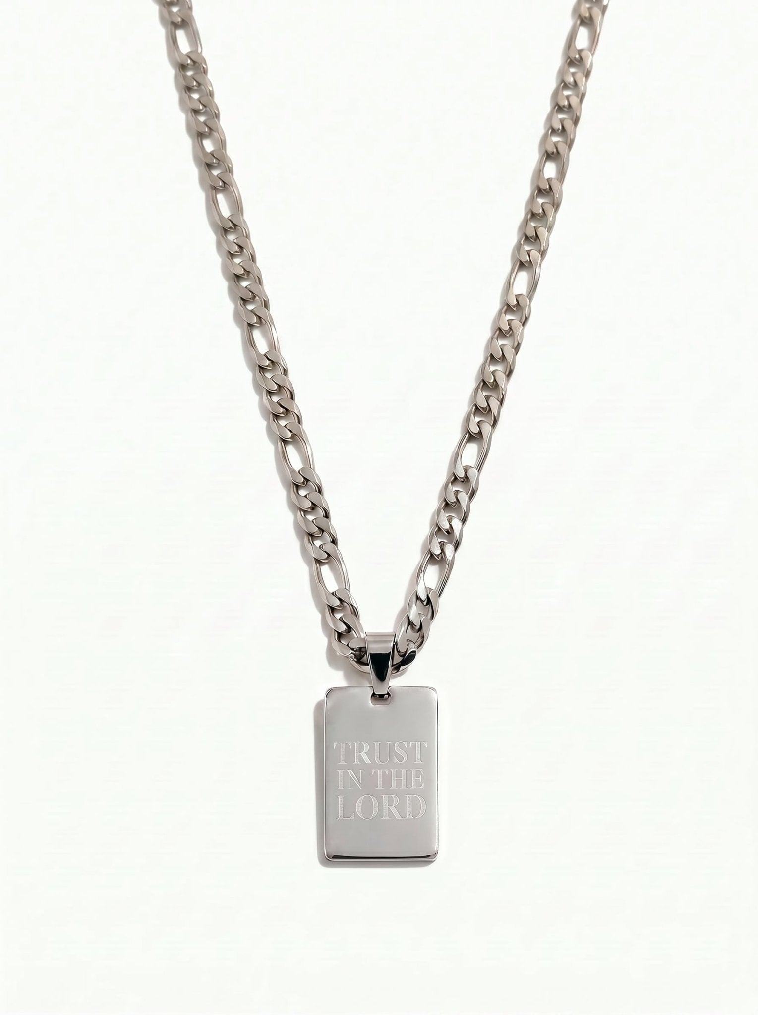 Trust in the Lord Necklace Stainless Steel - A Meaningful Mood