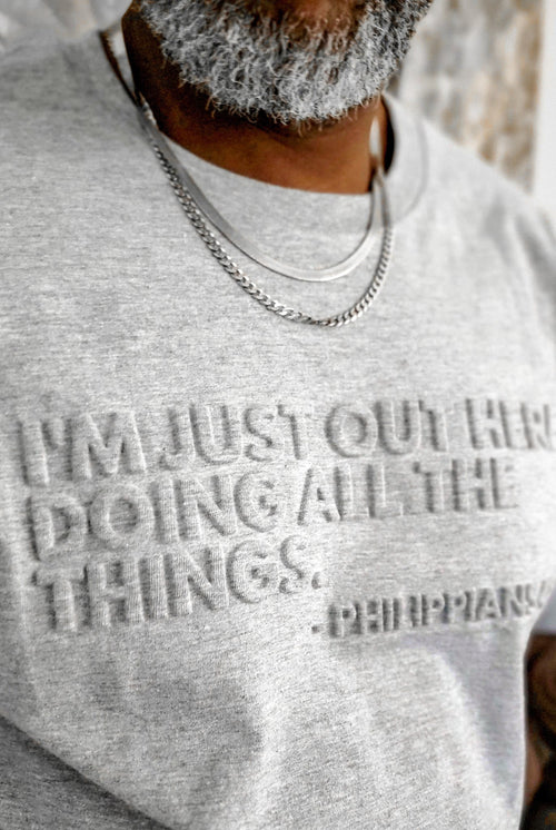 All the Things Luxe Embossed Tee - A Meaningful Mood