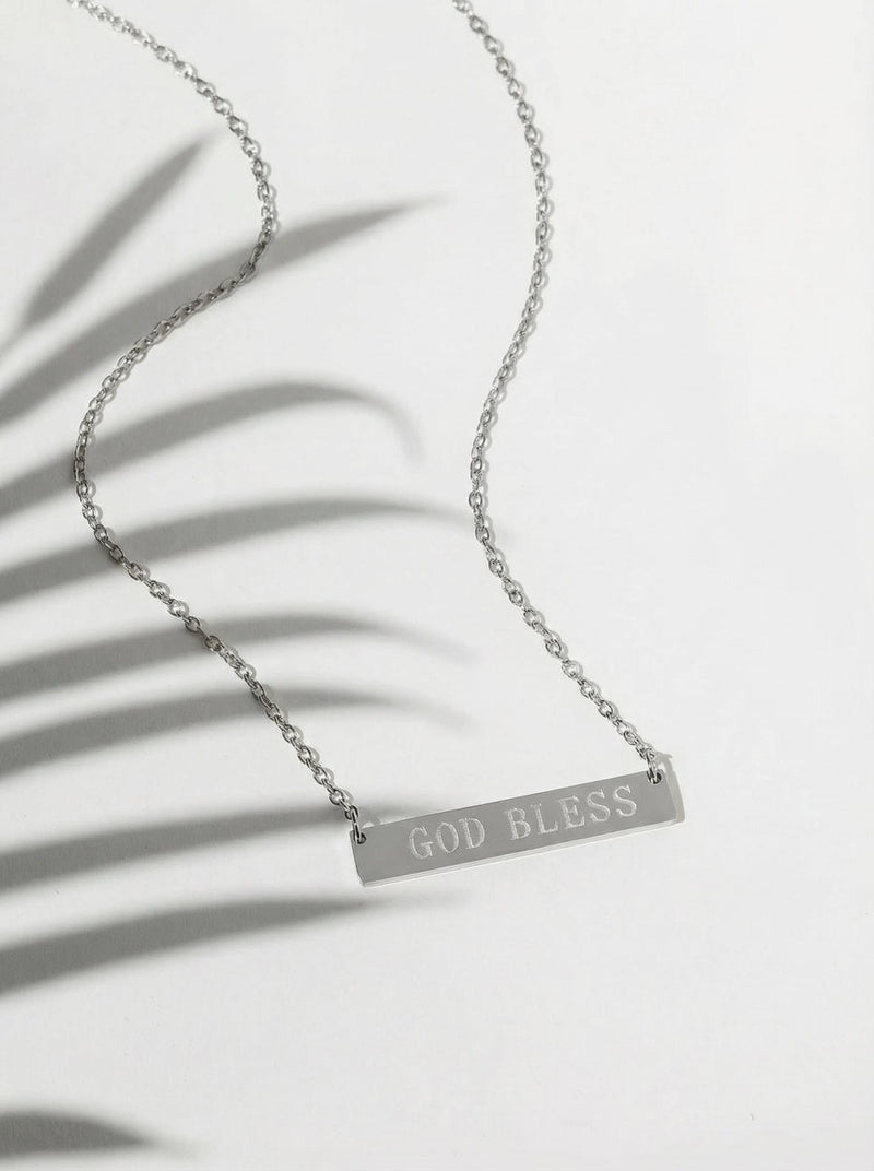 *Coming Soon* God Bless Stainless Steel Necklace - A Meaningful Mood