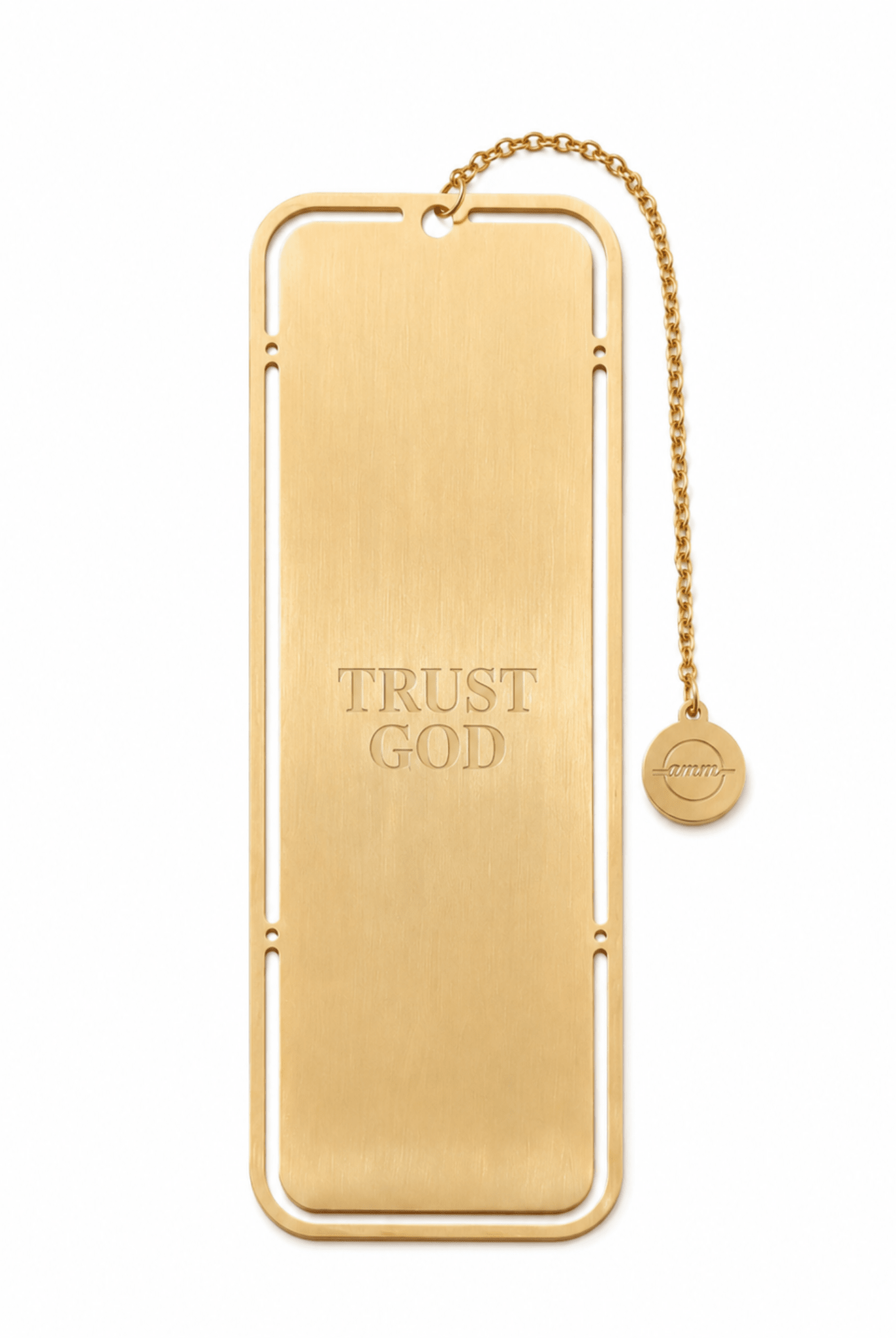 *Coming Soon* Trust God Bookmark Gold - A Meaningful Mood