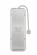 Trust God Luxury Metal Bookmark Silver - A Meaningful Mood