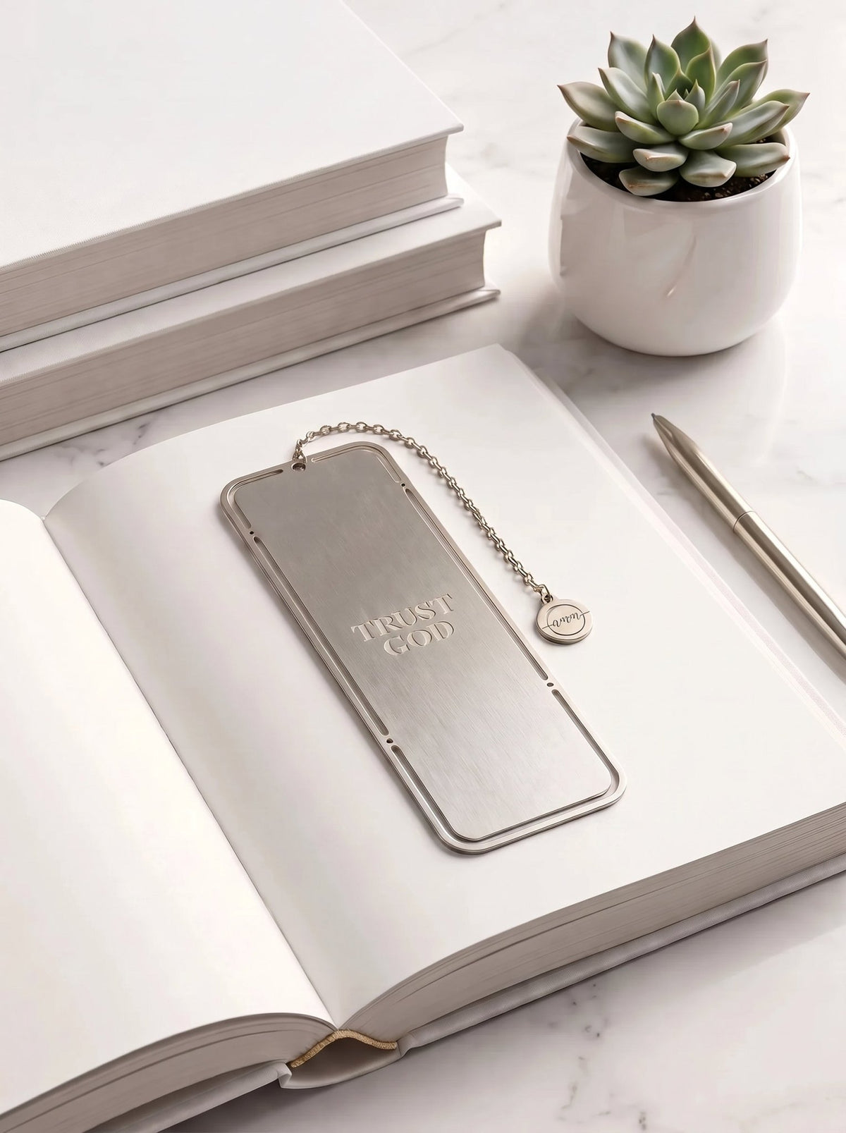 *Coming Soon* Trust God Bookmark Silver - A Meaningful Mood