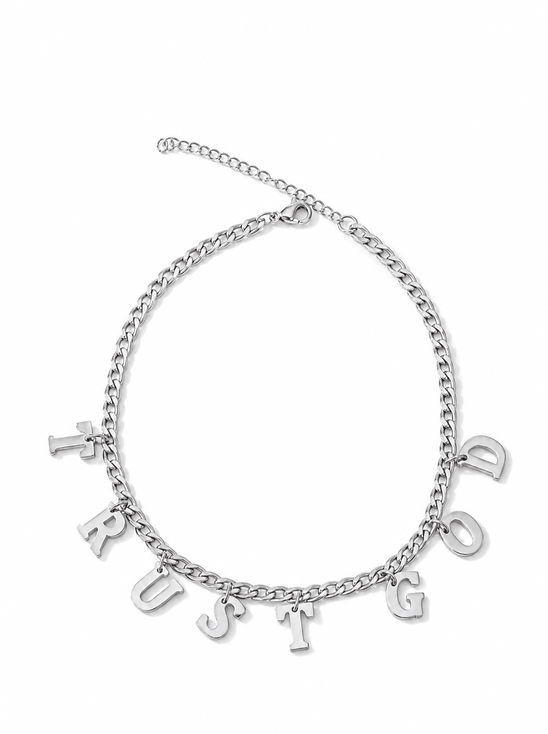 *Coming Soon* Trust God Charm Anklet Stainless Steel - A Meaningful Mood