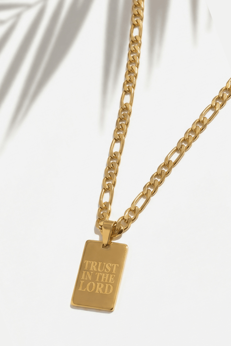 *COMING SOON* Trust in the Lord Necklace 18k Gold - Plated - A Meaningful Mood