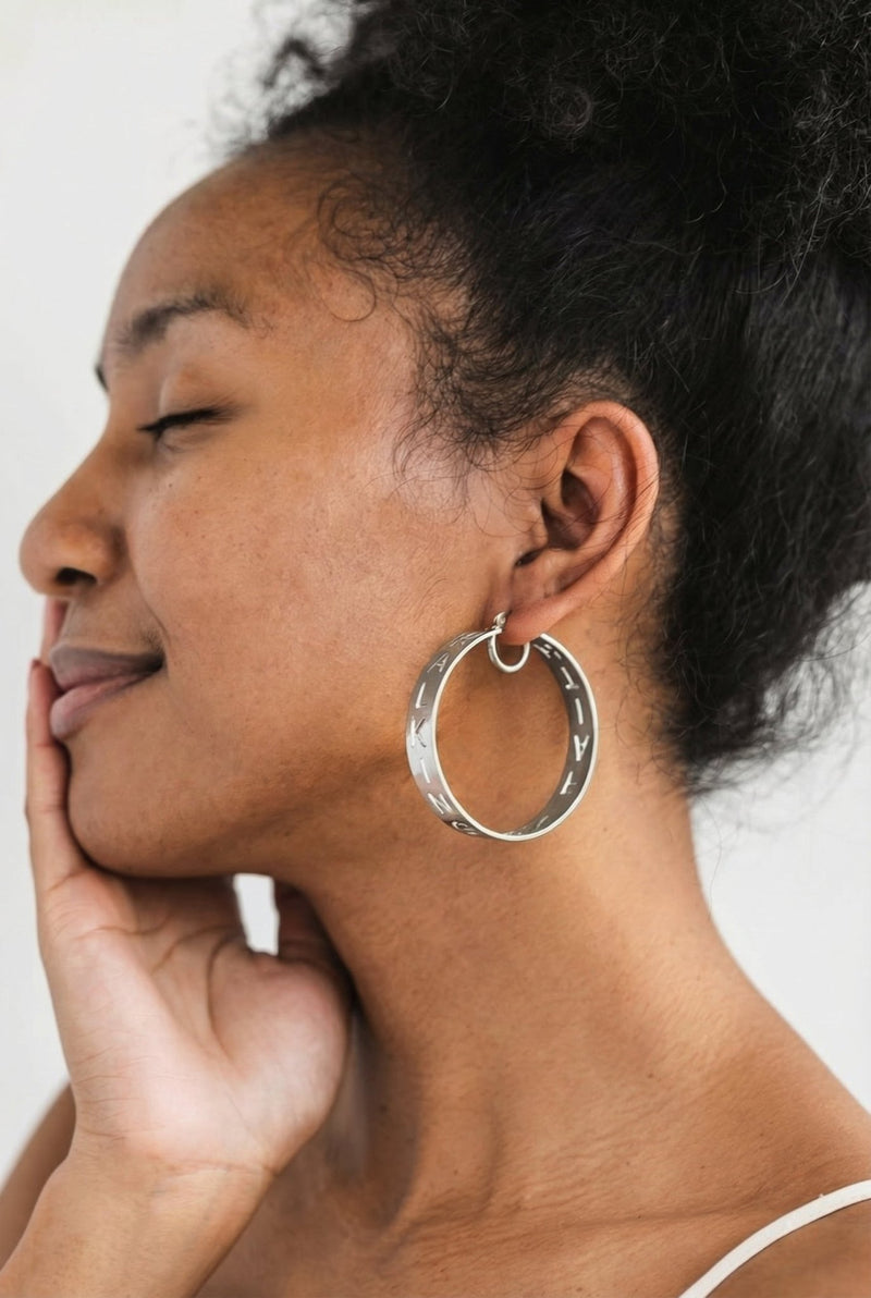 *Coming Soon* Walking by Faith Hoops Stainless Steel - A Meaningful Mood