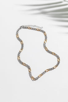 Duo Luxe Two-Tone Necklace 18k Gold Plated Stainless Steel