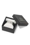Silver scripture bangles presented in a black AMM gift box – perfect faith-based jewelry gift set for Christian women.