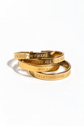 Faith Reflections Ring Set 18k Gold Plated - A Meaningful Mood