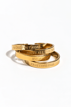 Faith Reflections Ring Set 18k Gold Plated - A Meaningful Mood