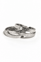 Faith Reflections Ring Set Stainless Steel - A Meaningful Mood