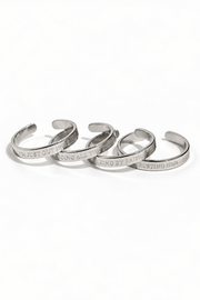 Faith Reflections Ring Set Stainless Steel - A Meaningful Mood