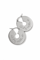 God is Within Her Hoops Stainless Steel - A Meaningful Mood