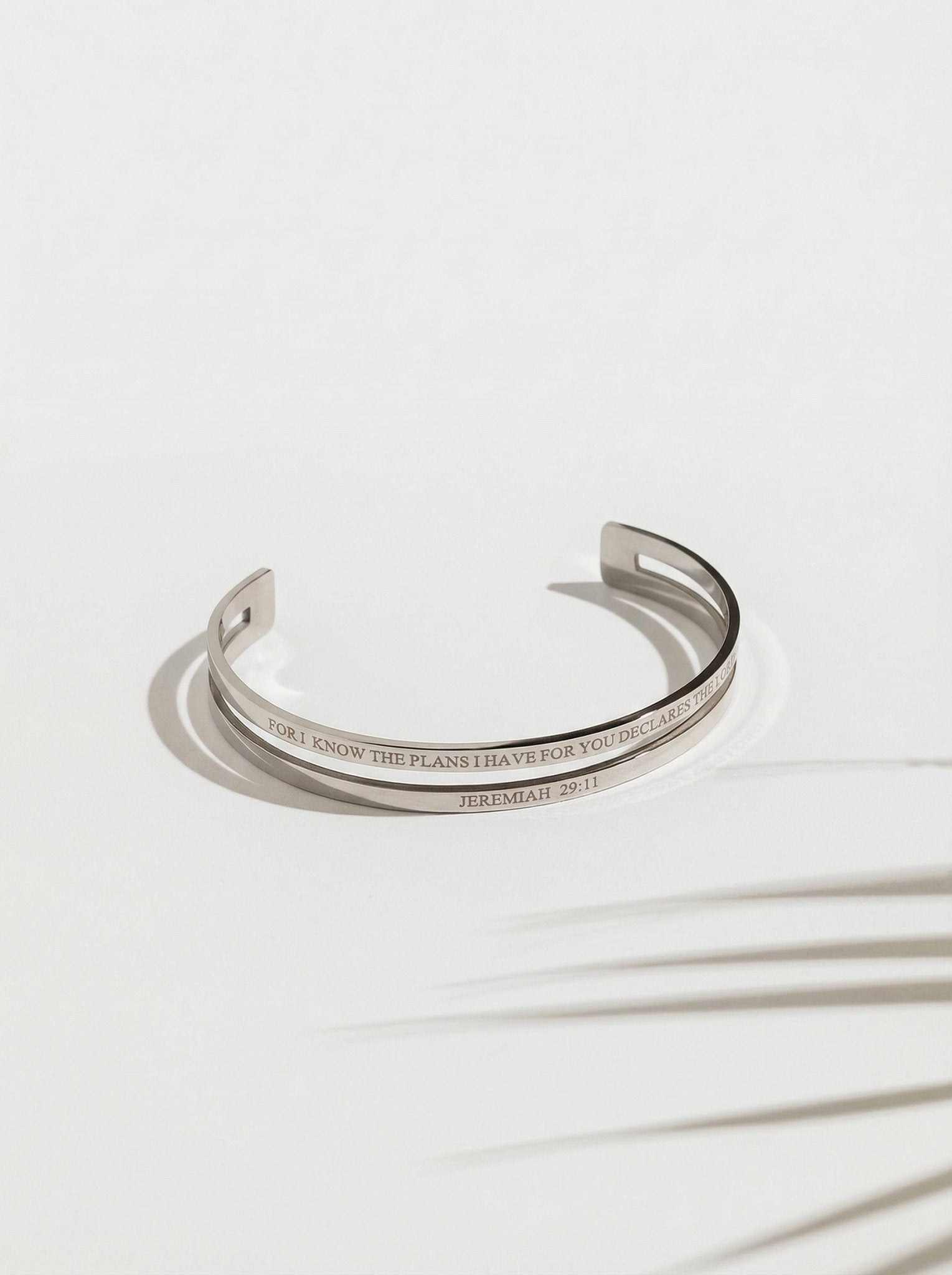 Jeremiah 29:11 Hope Double Bangle Stainless Steel - A Meaningful Mood