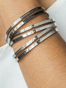 Jeremiah 29:11 Hope Double Bangle Stainless Steel - A Meaningful Mood