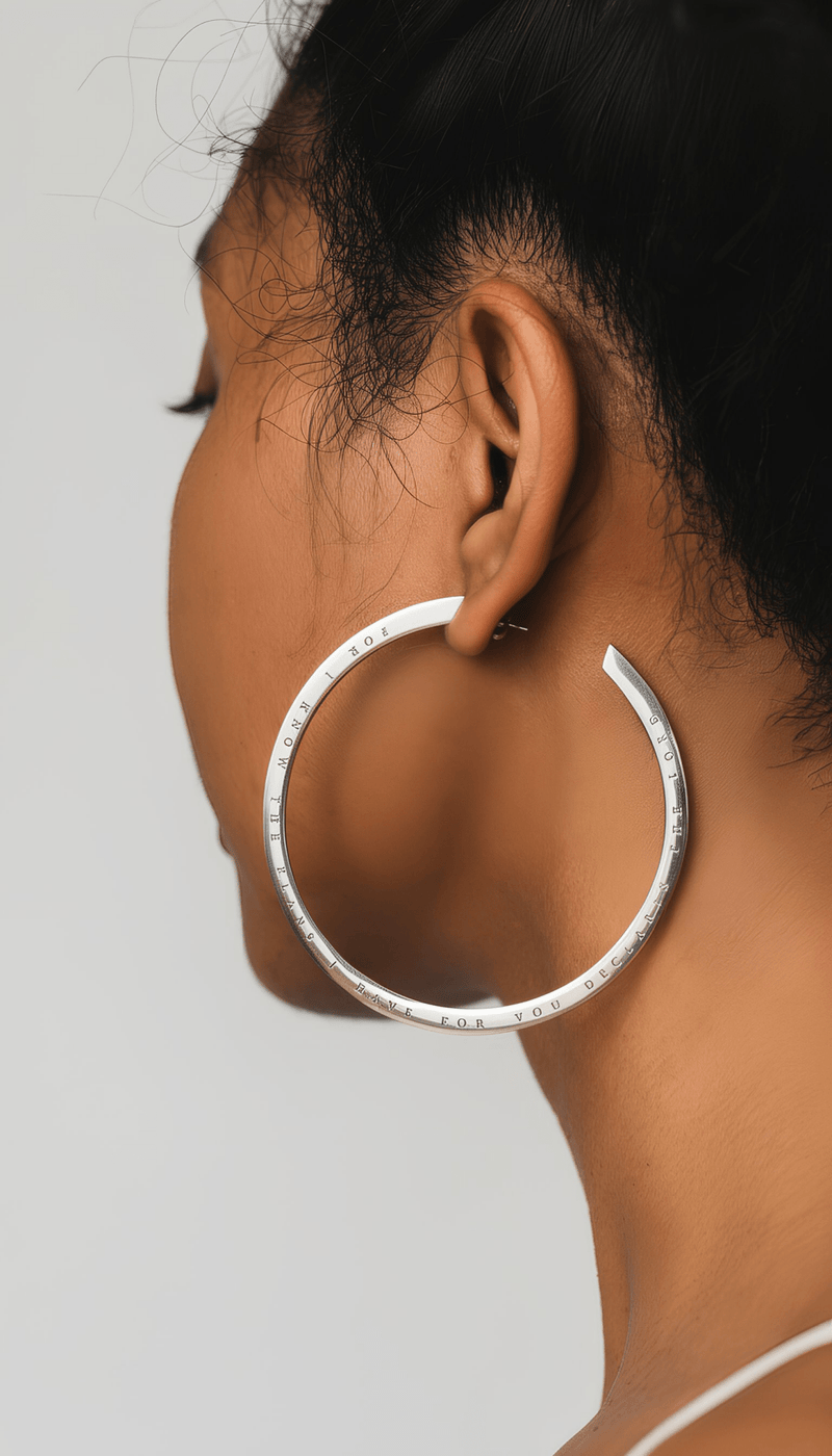 Jeremiah 29:11 Hope Hoops Stainless Steel - A Meaningful Mood