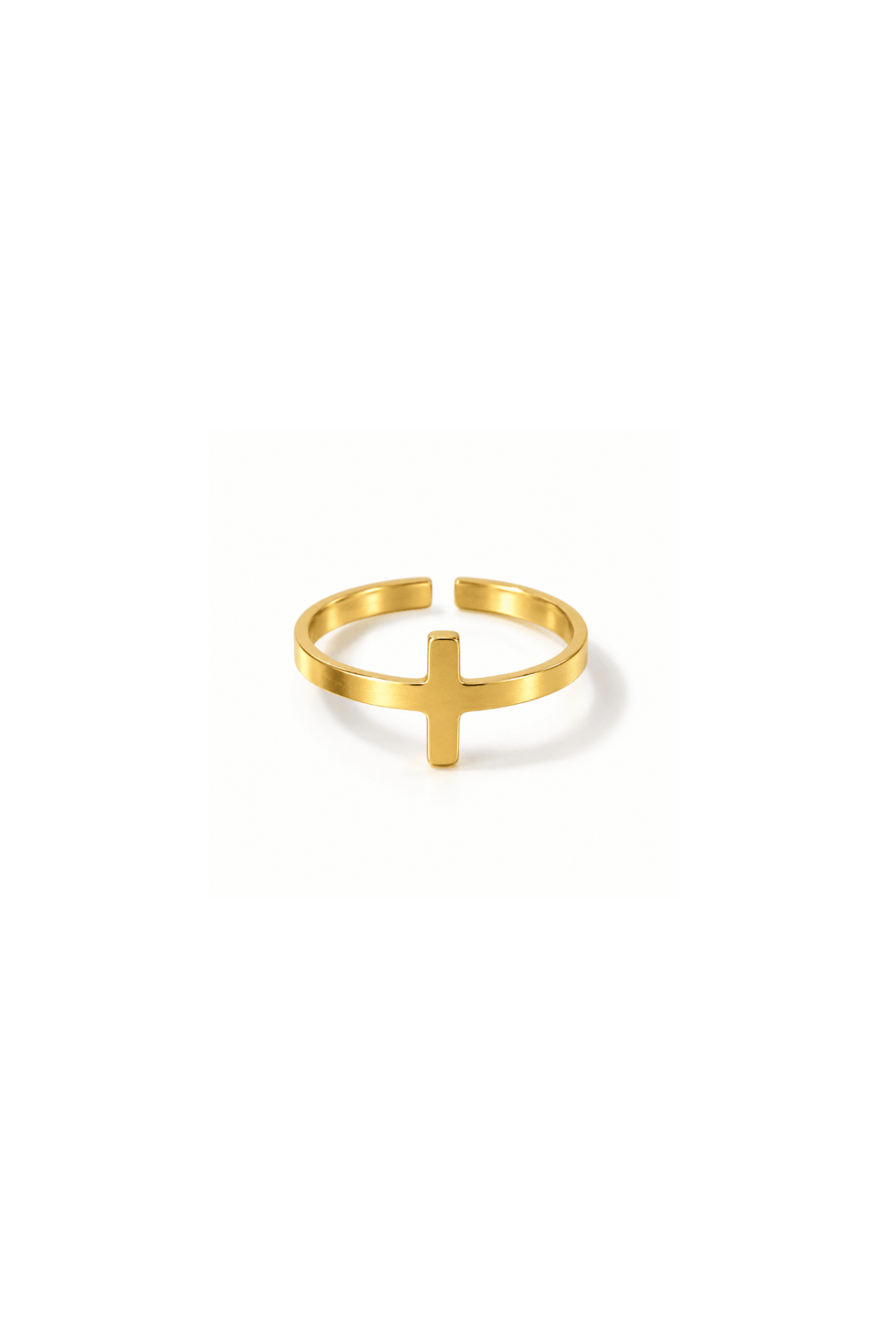 *New* So Chic Classic Cross Ring 18k Gold-Plated - A Meaningful Mood