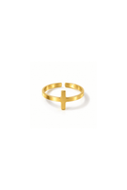 *New* So Chic Classic Cross Ring 18k Gold-Plated - A Meaningful Mood