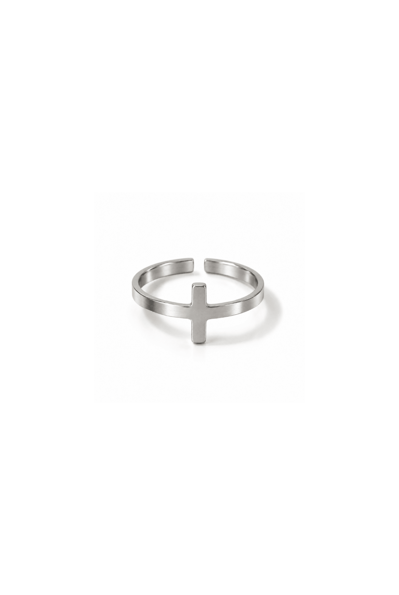*New* So Chic Classic Cross Ring Stainless Steel - A Meaningful Mood