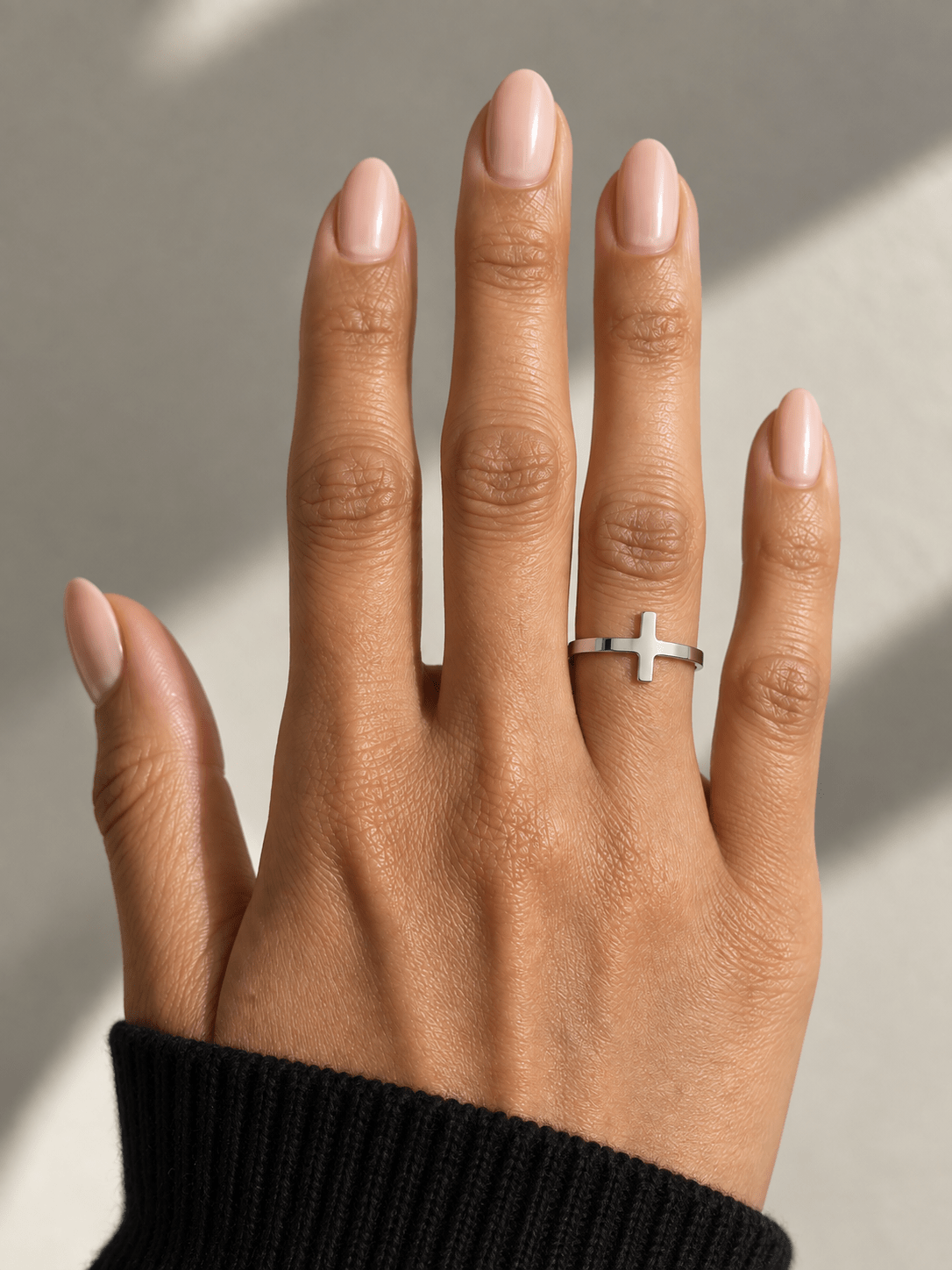 *New* So Chic Classic Cross Ring Stainless Steel - A Meaningful Mood
