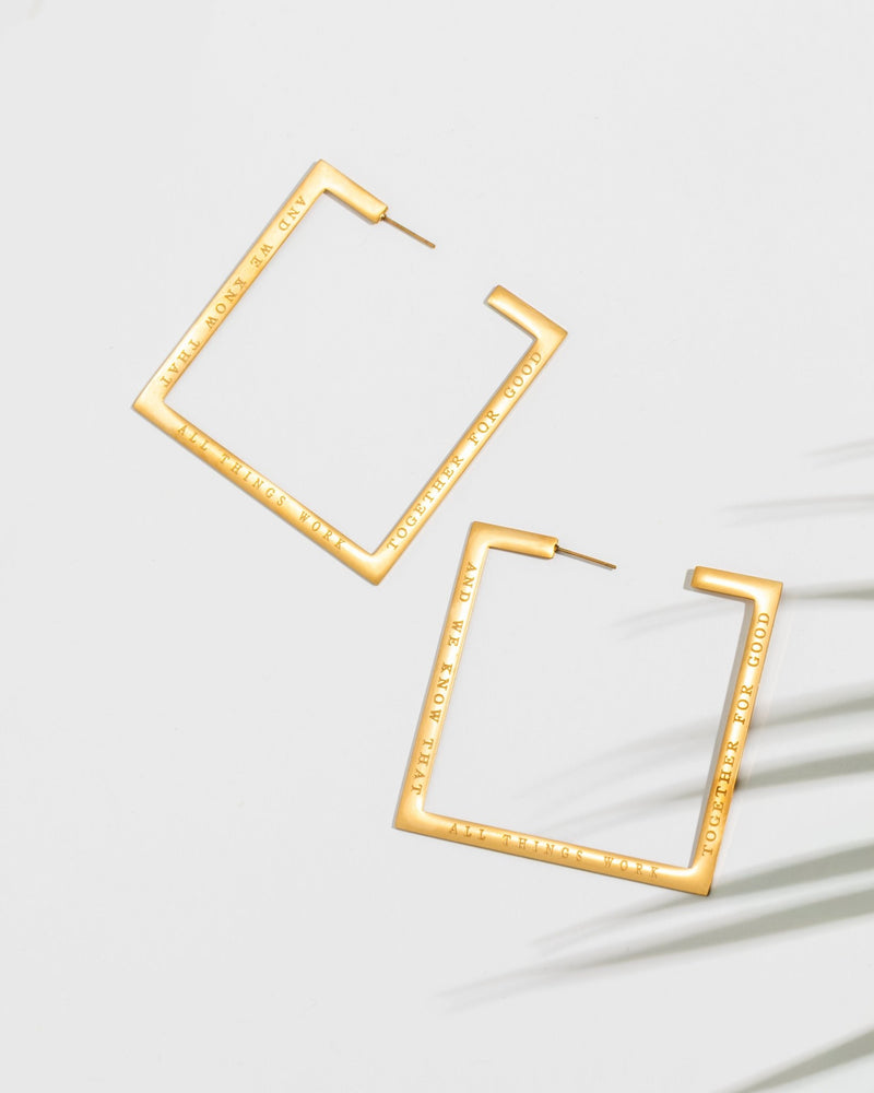 Romans 8:28 Purpose Hoops - A Meaningful Mood