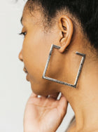 Romans 8:28 Purpose Sq. Hoops Stainless Steel - A Meaningful Mood