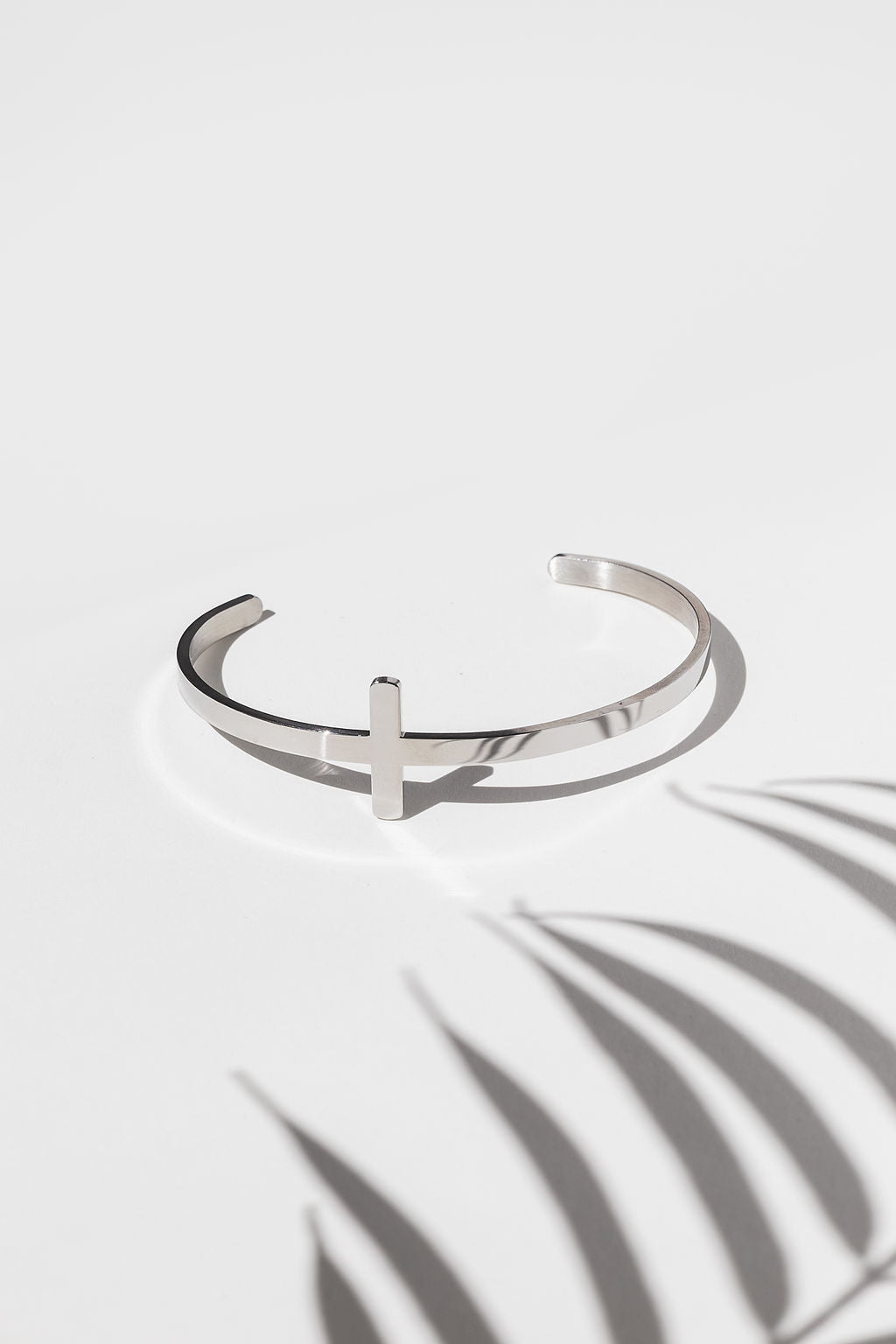 So Chic Christian Cross Bangle | Stainless Steel | A Meaningful Mood