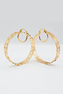 Trust God Hoops 18k Gold Plated