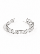 Trust God Bold Bangle Stainless Steel - A Meaningful Mood