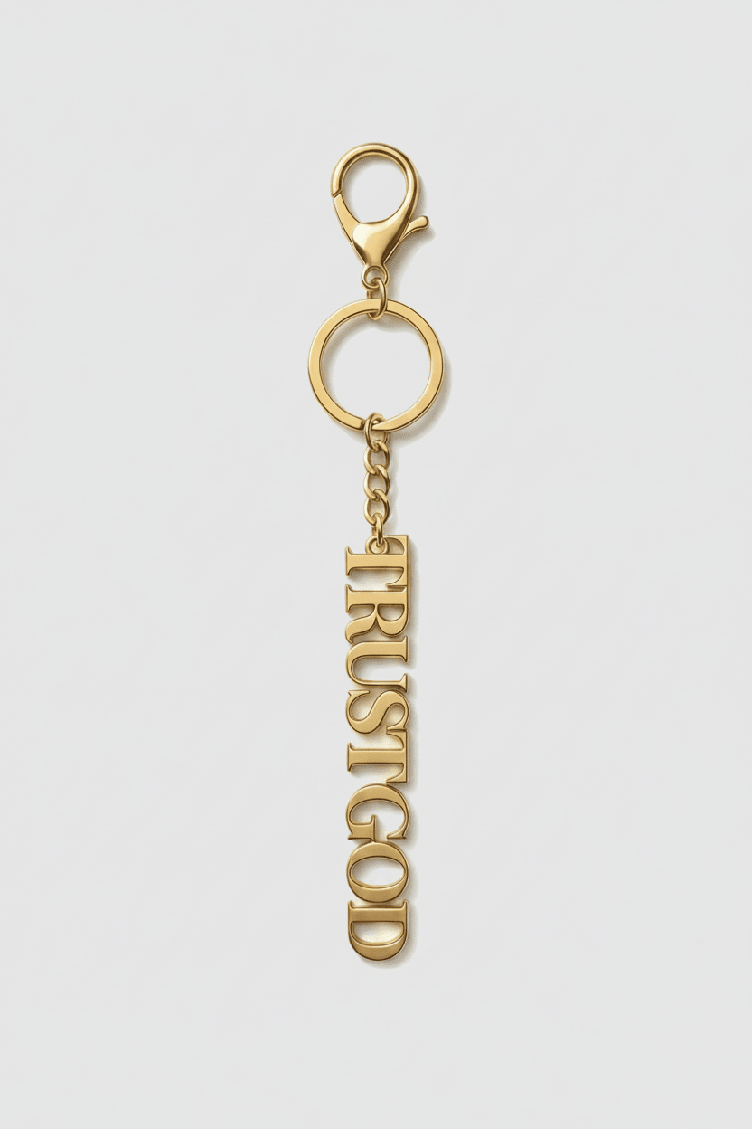 Trust God Gold Charm - A Meaningful Mood