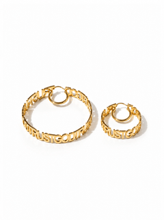Trust God Hoops 18k Gold Plated - A Meaningful Mood