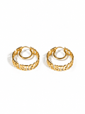 Trust God Hoops 18k Gold Plated - A Meaningful Mood