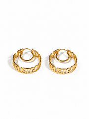 Trust God Hoops 18k Gold Plated - A Meaningful Mood