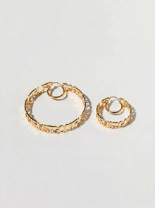 Trust God Hoops 18k Gold Plated - A Meaningful Mood
