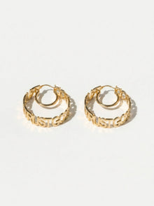 Trust God Hoops 18k Gold Plated - A Meaningful Mood