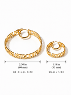 Trust God Hoops 18k Gold Plated - A Meaningful Mood