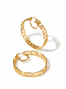 Trust God Hoops 18k Gold Plated - A Meaningful Mood