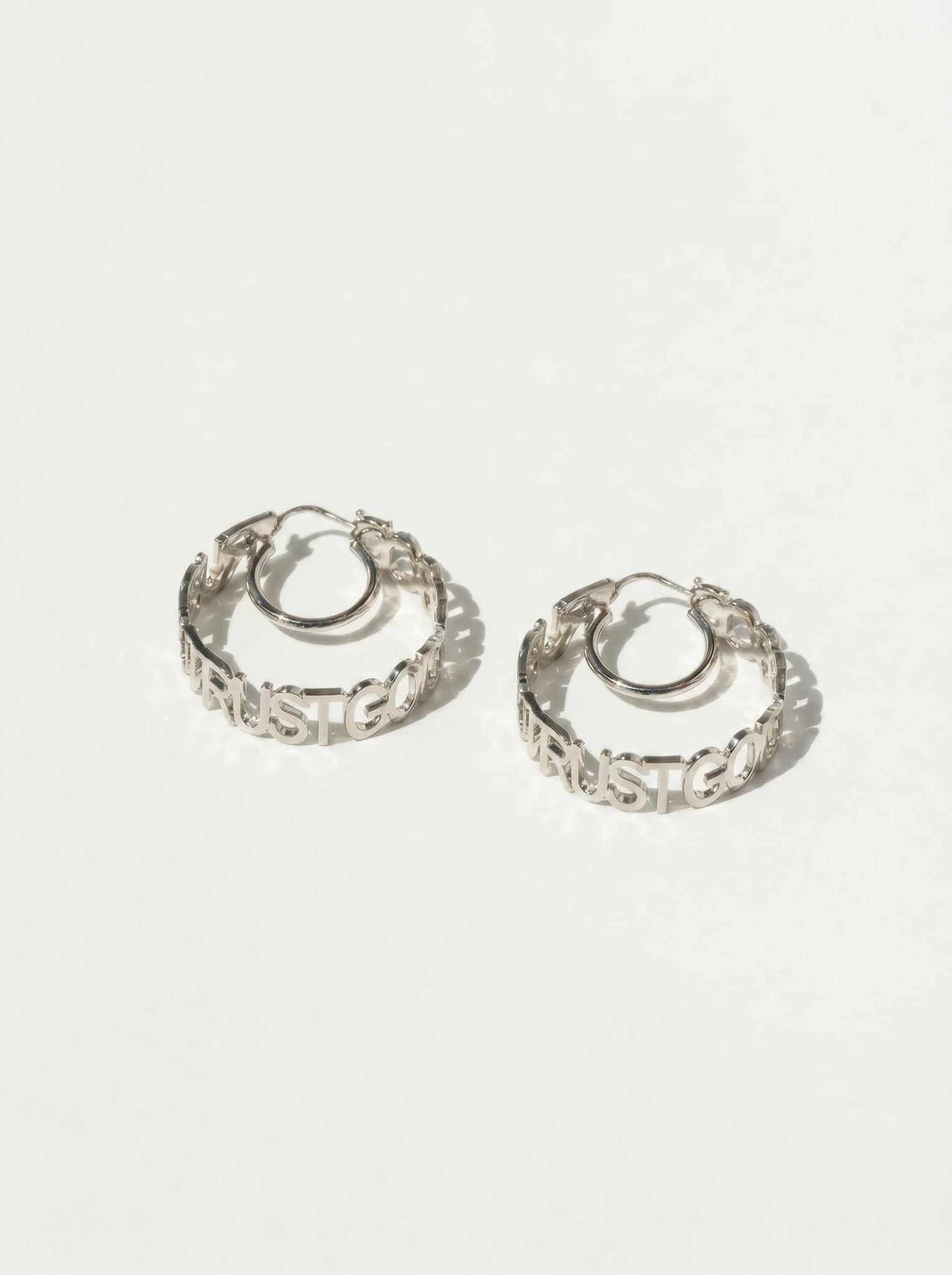Trust God Hoops Stainless Steel - A Meaningful Mood