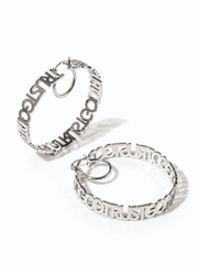 Trust God Hoops Stainless Steel - A Meaningful Mood
