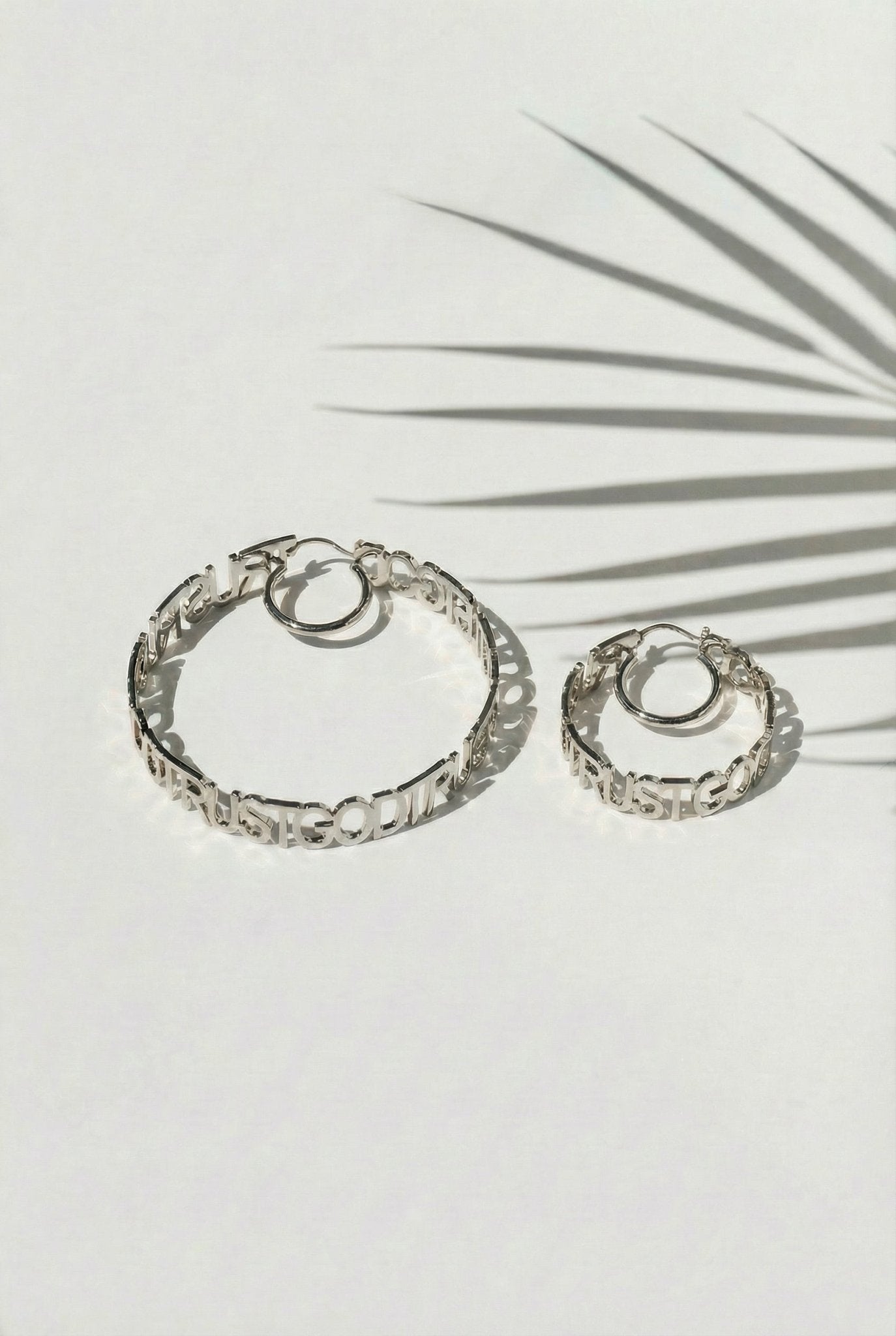 Trust God Hoops Stainless Steel - A Meaningful Mood