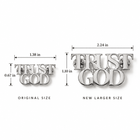 Trust God Lapel Pin Stainless Steel - A Meaningful Mood