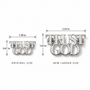 Trust God Lapel Pin Stainless Steel - A Meaningful Mood