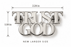 Trust God Lapel Pin Stainless Steel - A Meaningful Mood