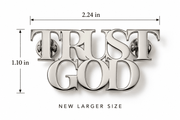 Trust God Lapel Pin Stainless Steel - A Meaningful Mood