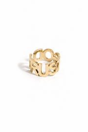 Trust God Ring 18k Gold-Plated - A Meaningful Mood