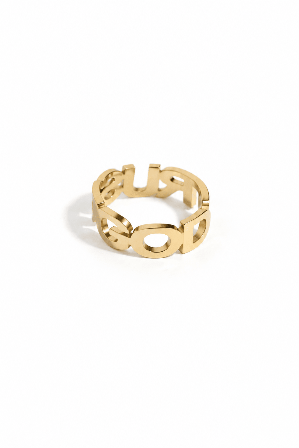Trust God Ring 18k Gold-Plated - A Meaningful Mood