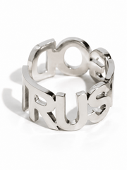 Trust God Ring Stainless Steel - A Meaningful Mood