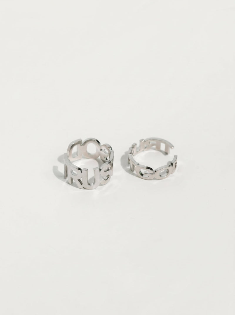 Trust God Ring Stainless Steel - A Meaningful Mood