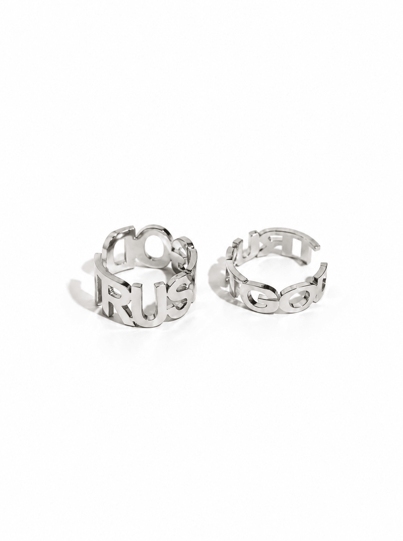 Trust God Ring Stainless Steel - A Meaningful Mood